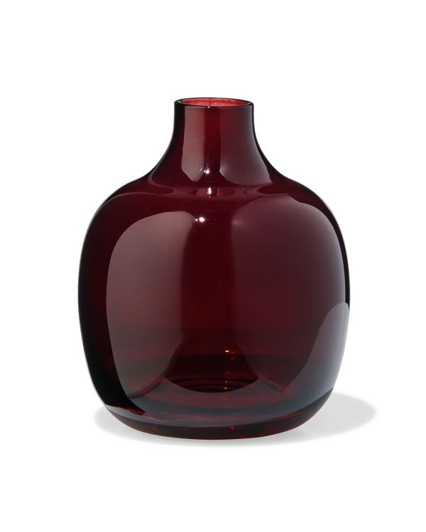 vaas voor geurstokjes ⌀8.4x10cm glas bruin - 13507541 - HEMA