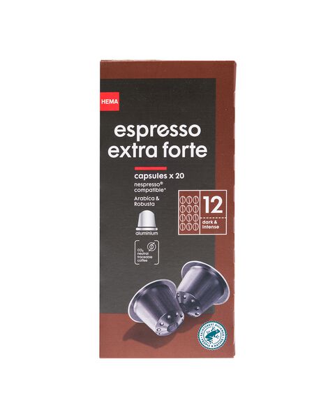 20er-Pack Kaffeekapseln, Extra Forte - 17180019 - HEMA