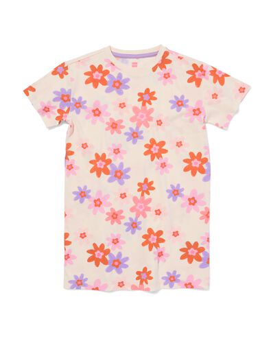 chemise de nuit enfant fleurs blanc cass&eacute; blanc cass&eacute; - 23003960OFFWHITE - HEMA