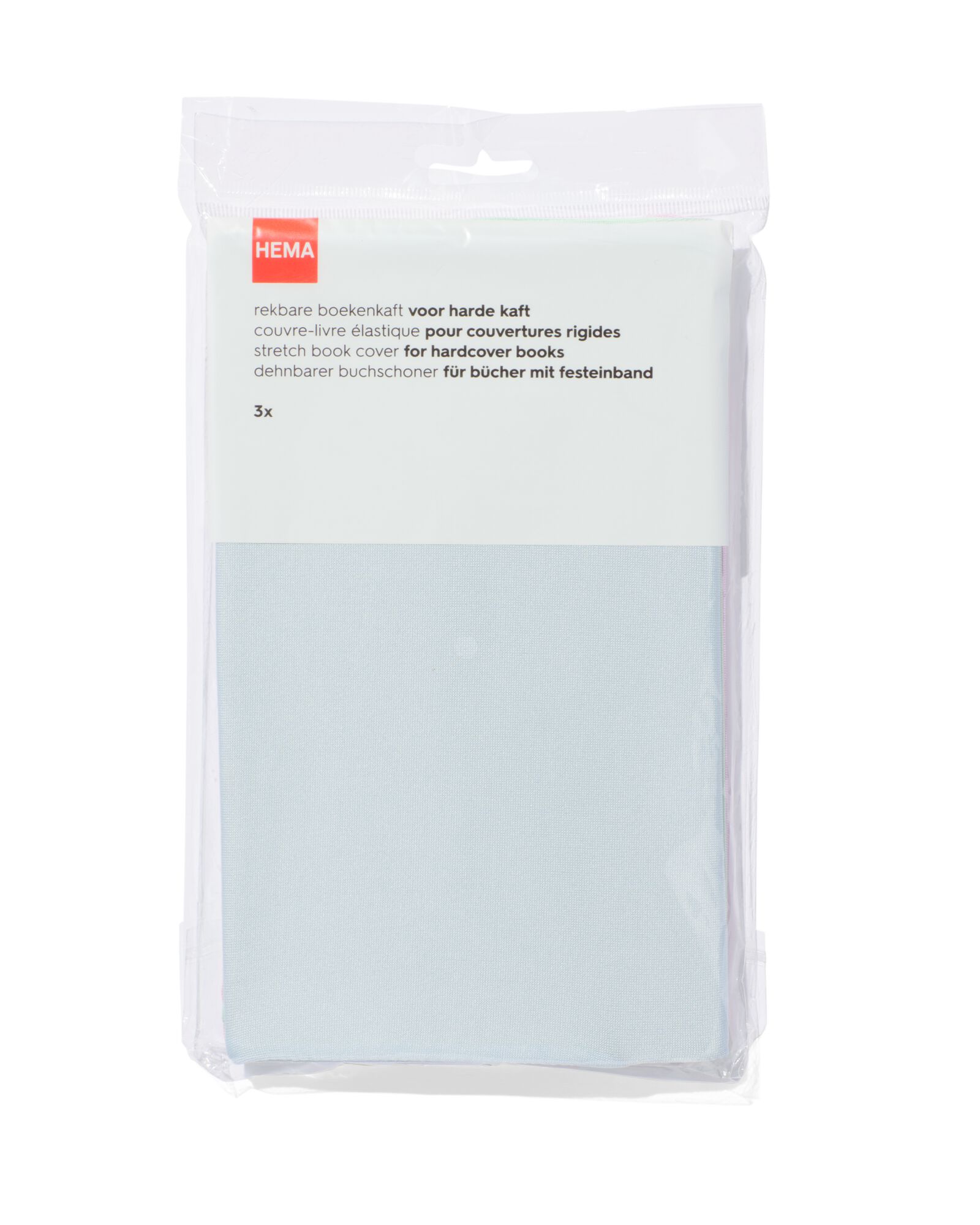 3er-Pack elastische Buchschoner, Pastellfarben - 14594453 - HEMA
