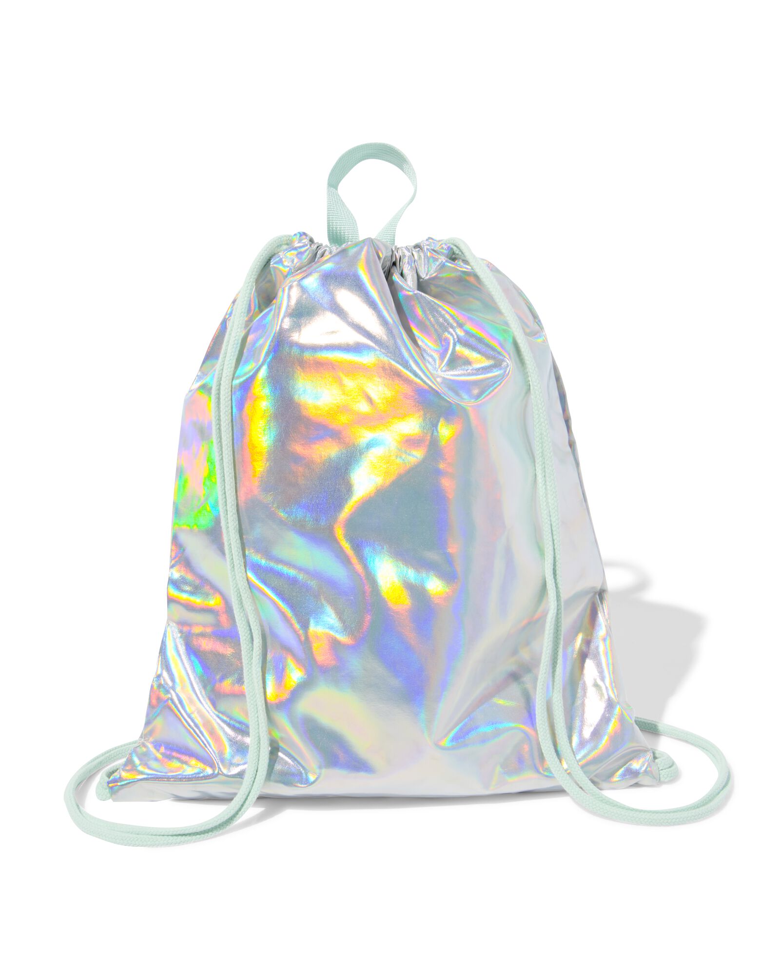 sac de gym avec cordon de serrage 42 x 36 cm iris&eacute;  - 14540284 - HEMA