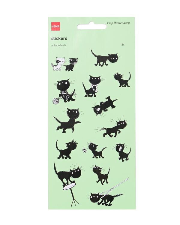 feuilles d'autocollants Siepie 19x10 - lot de 3 - 15900473 - HEMA