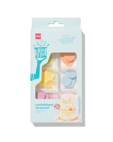 kit de d&eacute;coration comestible - f&ecirc;te confettis - 10290008 - HEMA