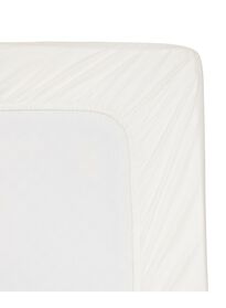 drap-housse - hôtel coton satiné blanc blanc - 1000014013 - HEMA