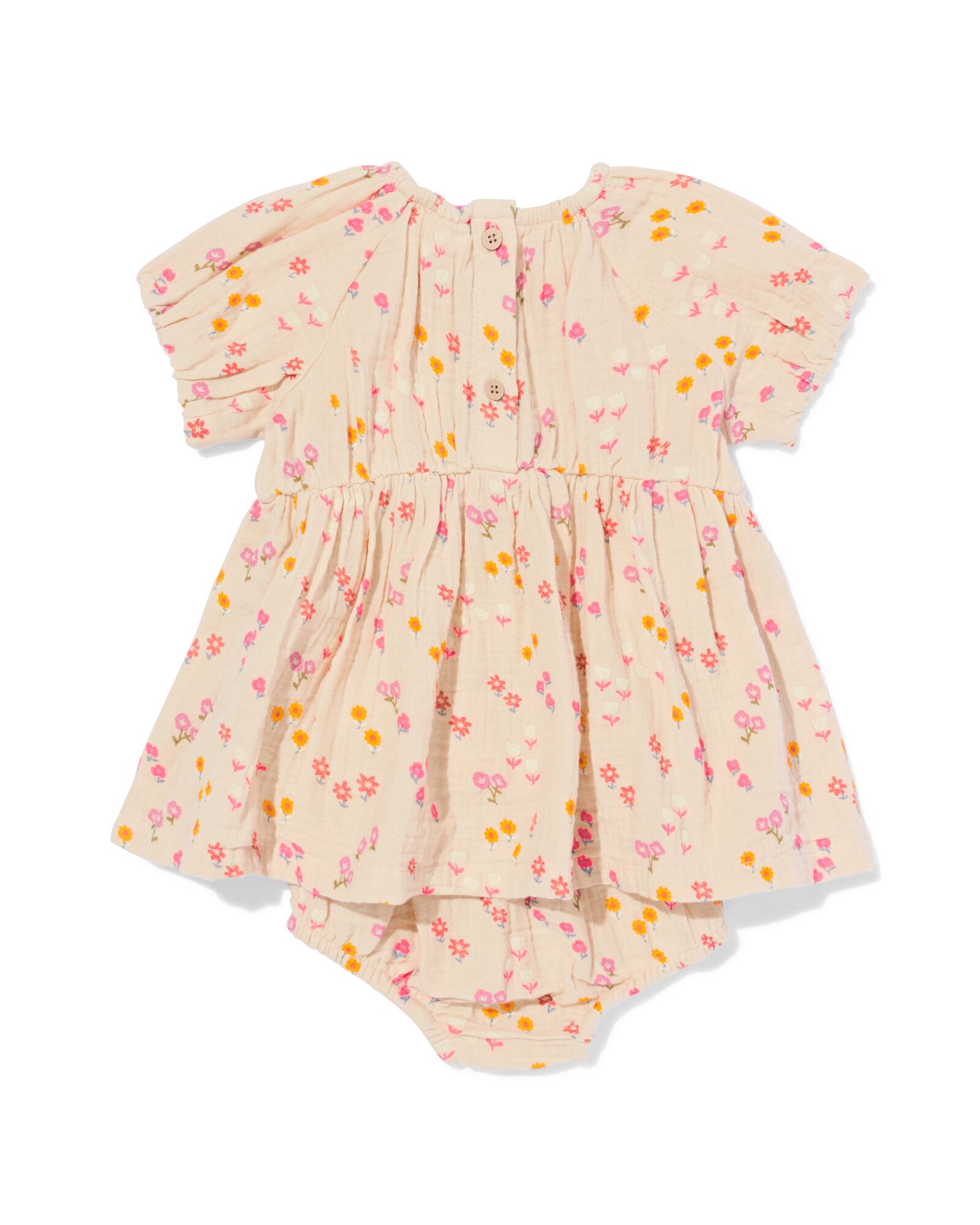 ensemble v&ecirc;tements b&eacute;b&eacute; mousseline fleurs &eacute;cru 92 - 33078176 - HEMA