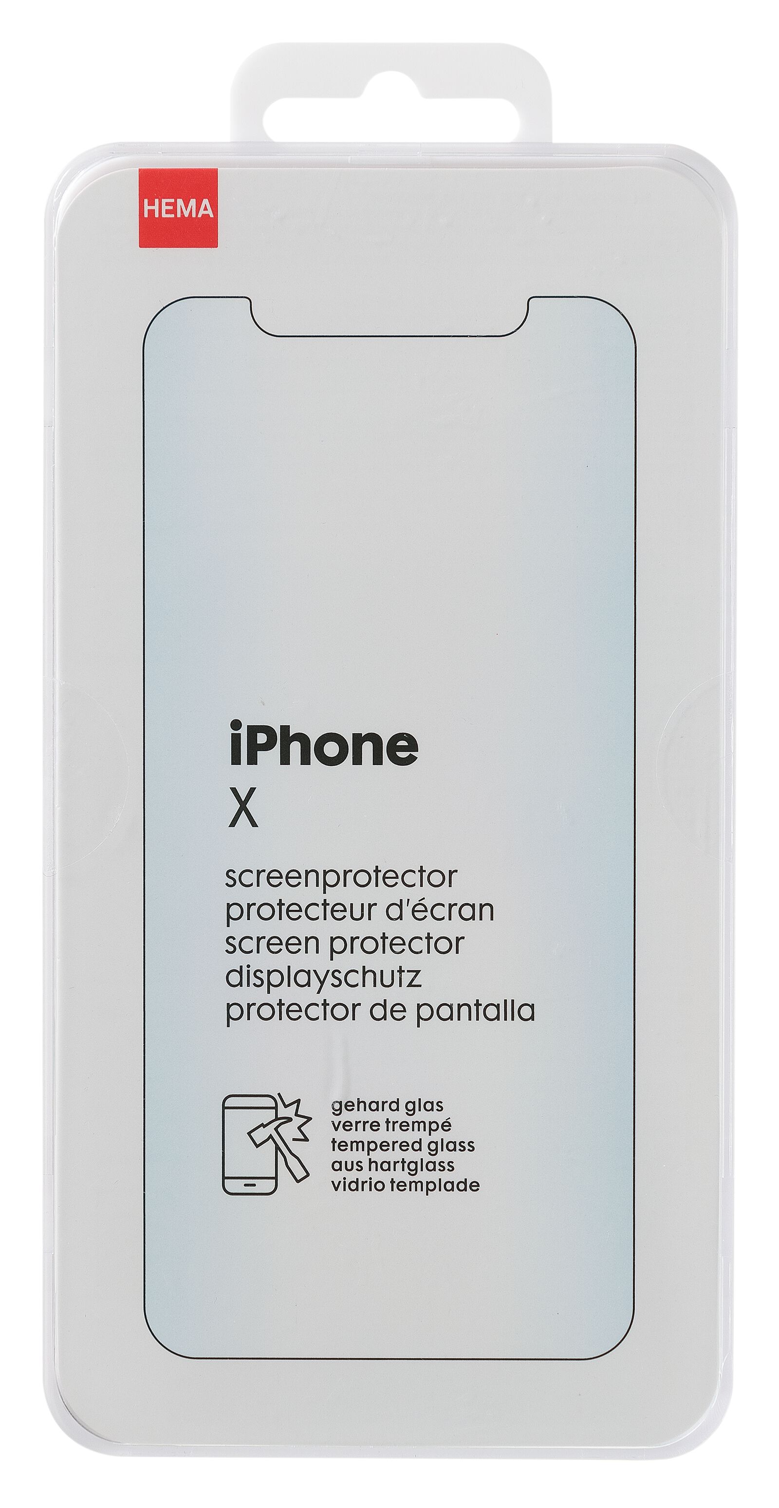 protecteur d'écran iPhone X/XS - HEMA