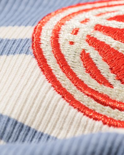 kinderpyjama rib strepen blauw - 23001050BLUE - HEMA