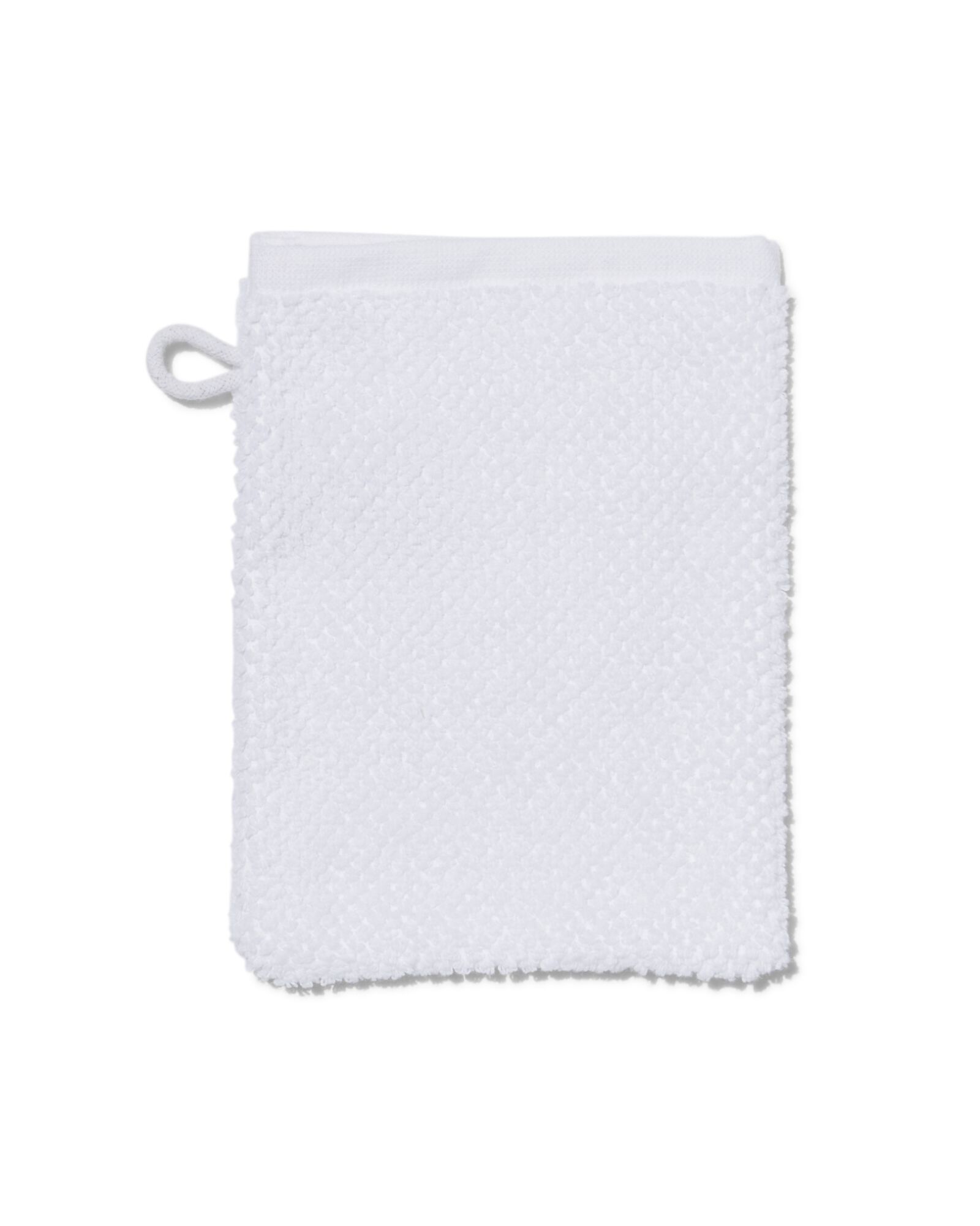 Waschhandschuh, recycelt, Baumwolle, 16 x 21 cm, weiß - 5240208 - HEMA