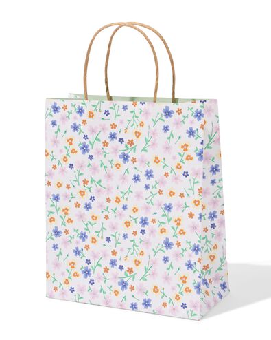 sac cadeau M fleurs - 14793271 - HEMA