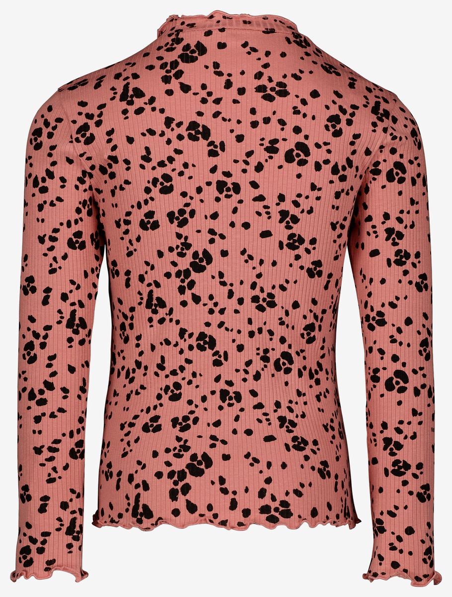 kinder t-shirt rib roze - 1000026179 - HEMA