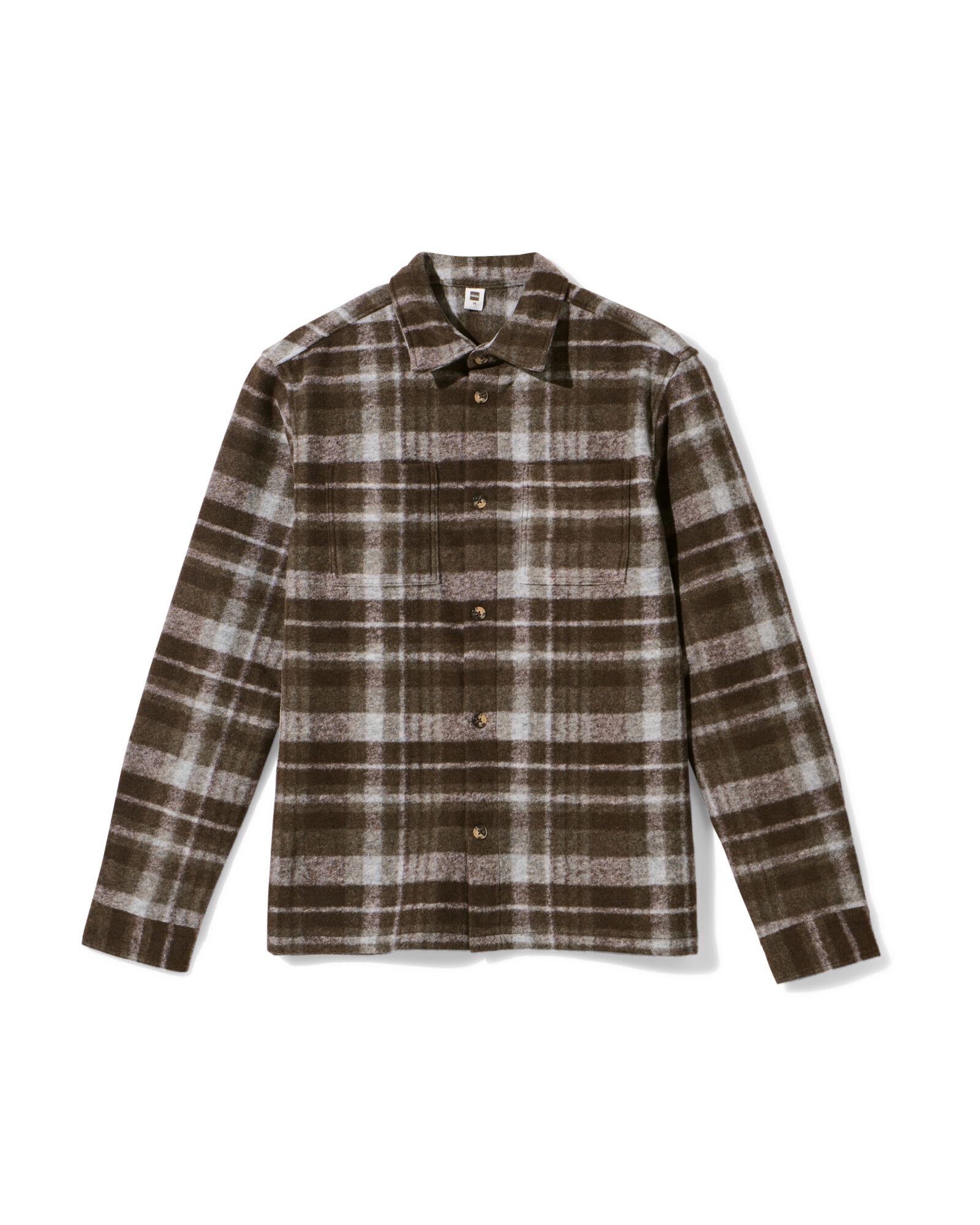 herenovershirt Sean ruiten bruin bruin - 2170940BROWN - HEMA