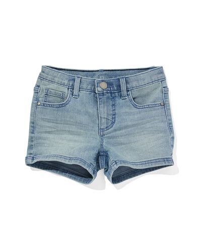 kinder korte jeans lichtblauw 86/92 - 30867230 - HEMA