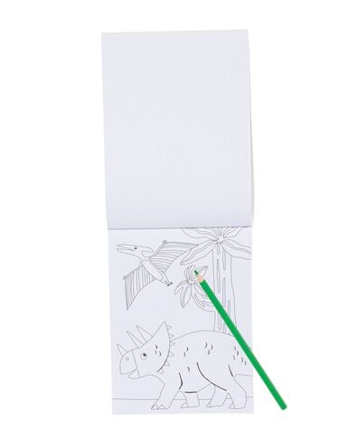 album à colorier avec autocollants dinos 3+ - 15910228 - HEMA