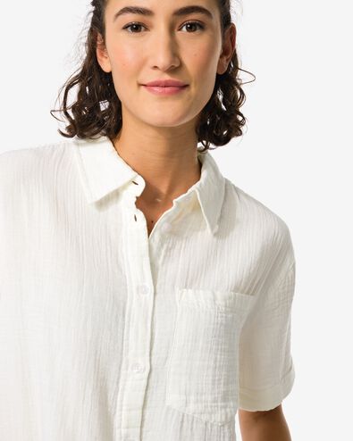 chemisier femme Kai blanc - 36330070WHITE - HEMA