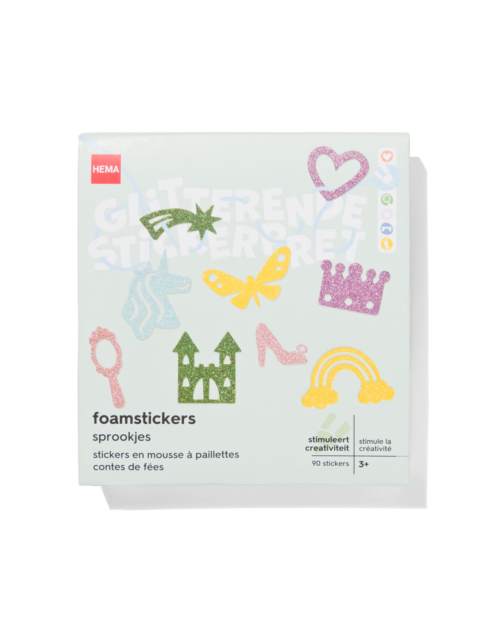 90 autocollants en mousse contes de f&eacute;es - 15970110 - HEMA