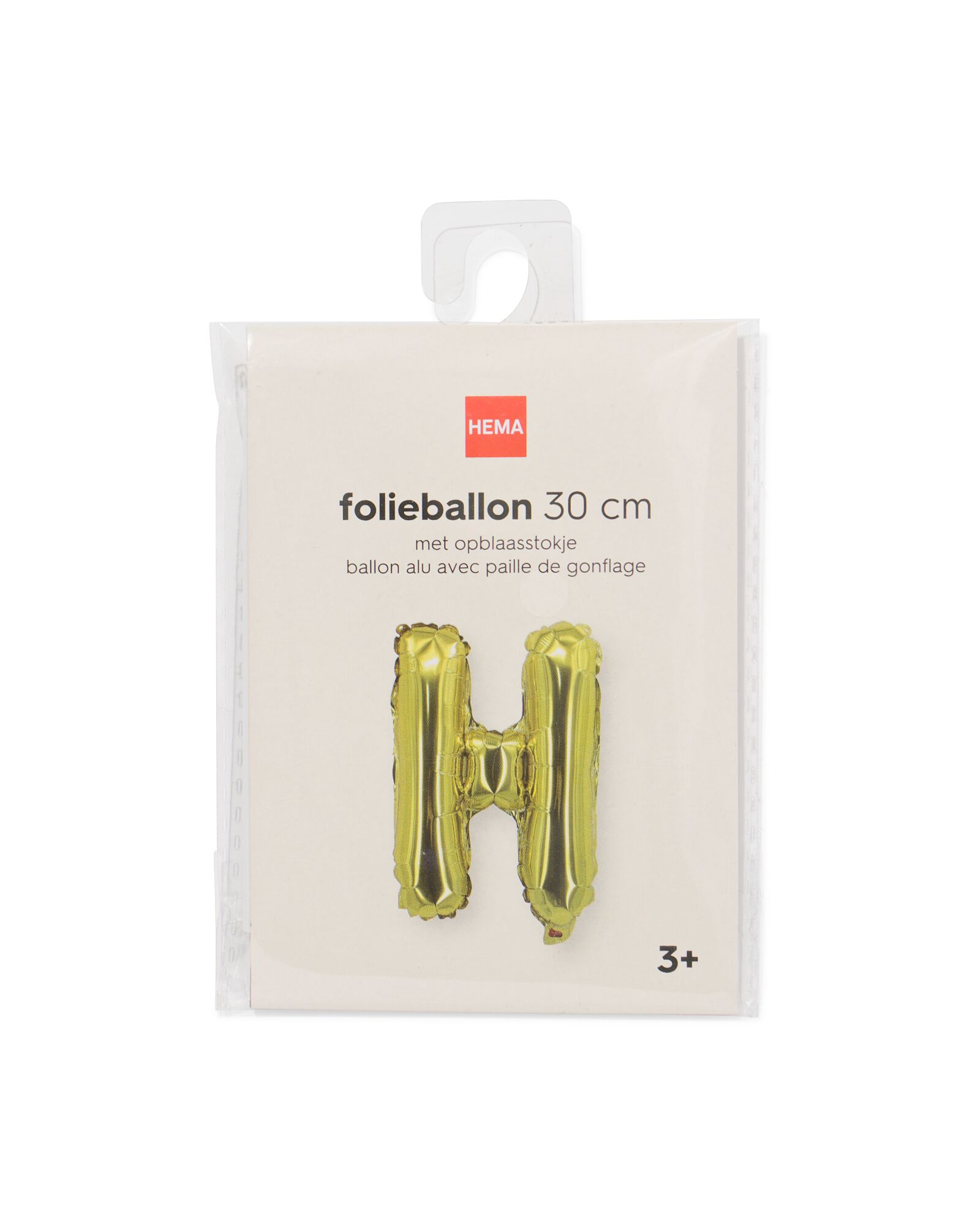 ballon aluminium lettre H 30cm dor&eacute; - 14260038 - HEMA