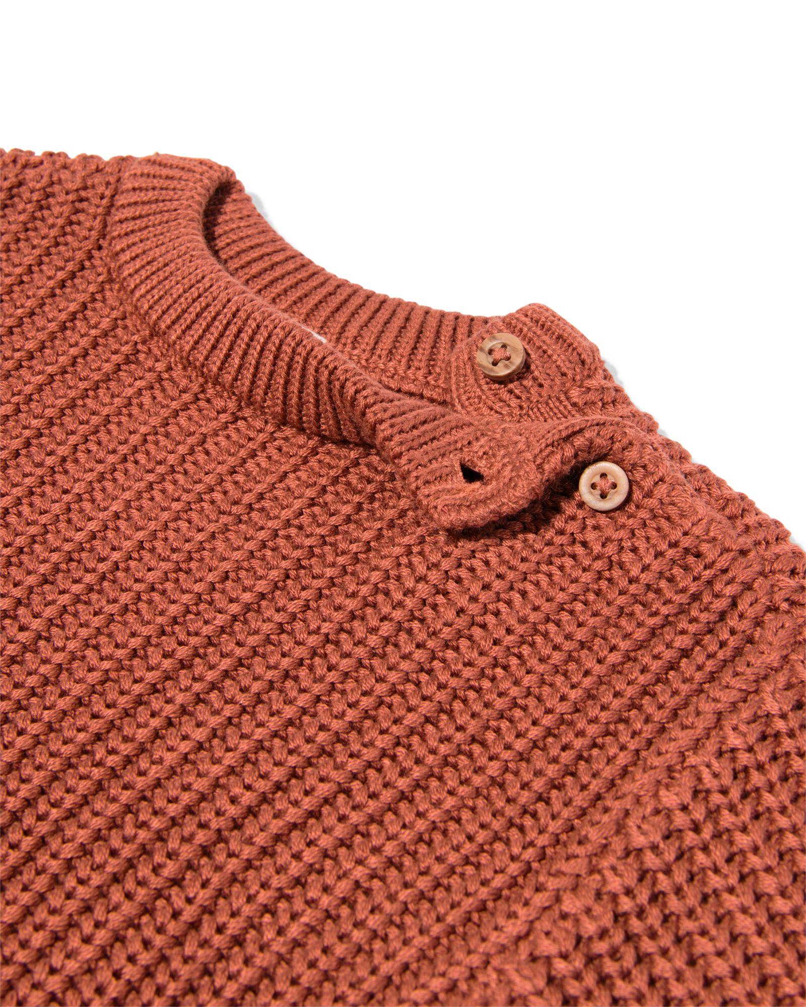 babytrui grofgebreid bruin bruin - 33180270BROWN - HEMA