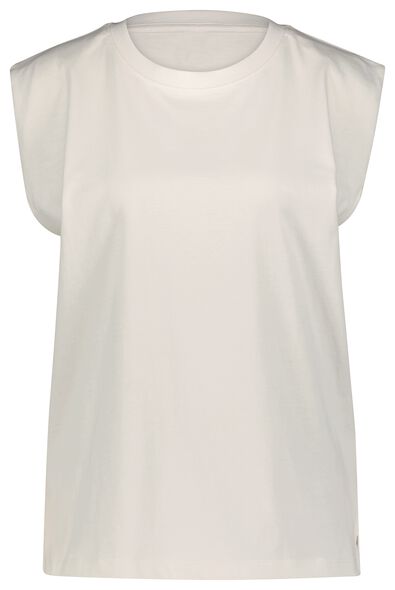 t-shirt femme Dany à manche bouffante blanc - 1000027989 - HEMA