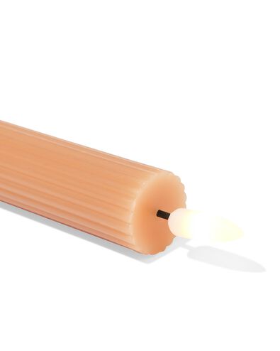 bougie d'int&eacute;rieur &agrave; led ⌀2,3x29cm nervur&eacute;e naturelle - 13550139 - HEMA