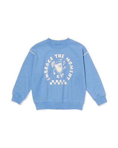 pull enfant r&eacute;tro bleu bleu - 30711630BLUE - HEMA
