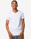 2er-Pack Herren-T-Shirts, Regular Fit, V-Ausschnitt, extralang weiß XL - 34277086 - HEMA
