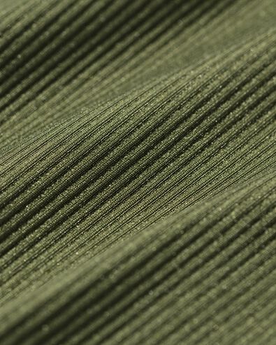 string femme c&ocirc;tel&eacute; polyamide sans coutures vert fonc&eacute; - 19602725DARKGREEN - HEMA