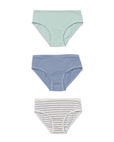 kinderslips katoen - 3 stuks blauw - 19331230BLUE - HEMA