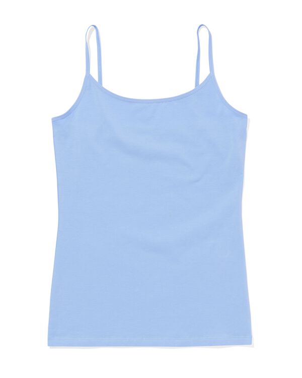 dameshemd stretch katoen bleu bleu - 19650491BLUE - HEMA