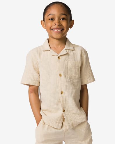 chemise enfant beige - 30716317BEIGE - HEMA