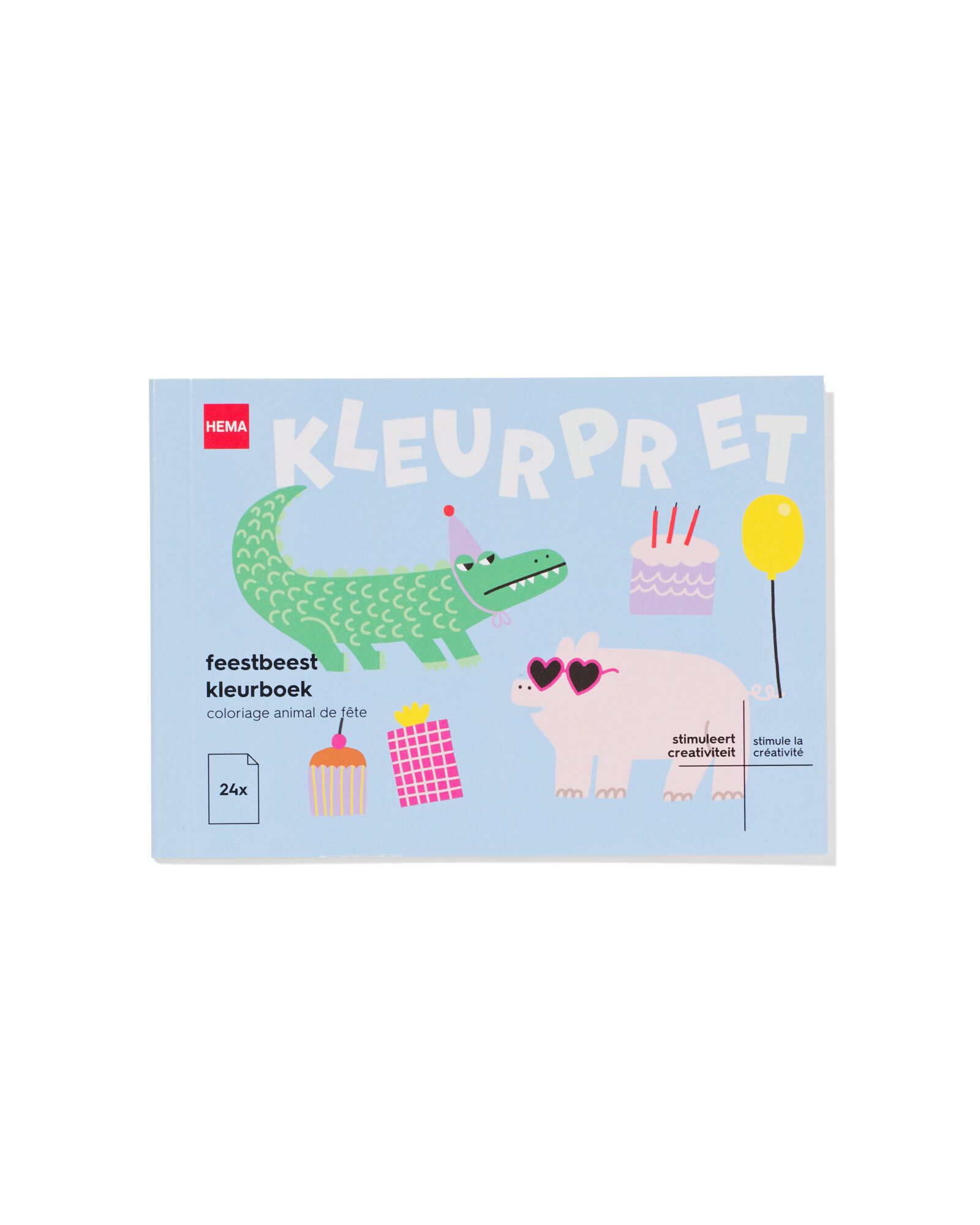 Malbuch DIN A6, Partytiere - 15900107 - HEMA