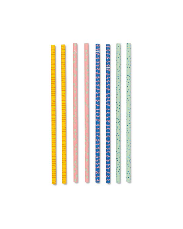 20 pailles en papier 20cm - 14230178 - HEMA