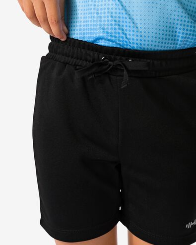 kindersportbroek kort zwart zwart - 30620006BLACK - HEMA