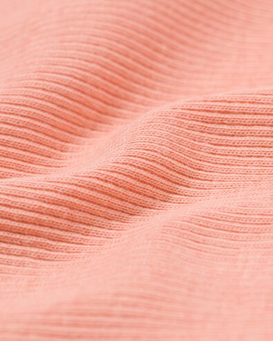 t-shirt femme Clara côtelé rose M - 36257052 - HEMA