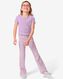 legging enfant évasé avec côtes violet 98/104 - 30860281 - HEMA