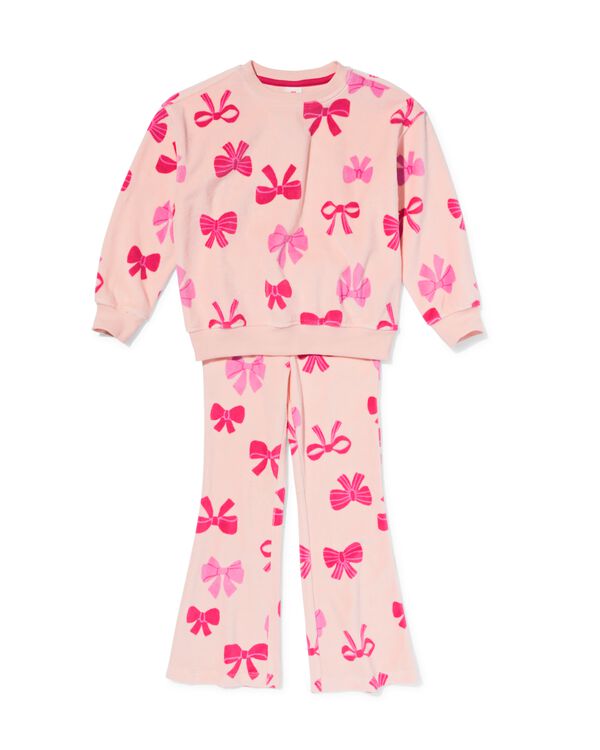 kinder kledingset trui en legging strikjes roze roze - 30835806PINK - HEMA