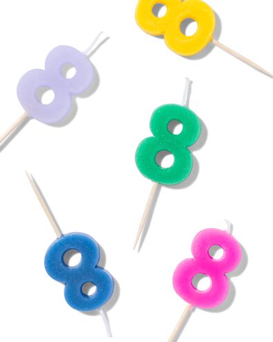 D&eacute;coration de g&acirc;teau r&eacute;utilisable chiffre 8 - 14250242 - HEMA
