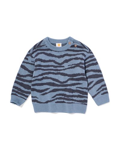 Babypullover mit Zebra blau blau - 33167670BLUE - HEMA
