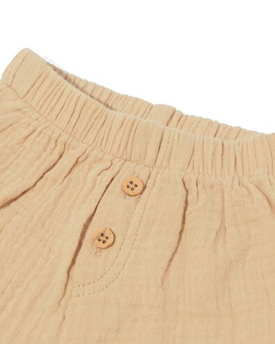 pantalon nouveau-né mousseline sable 80 - 33494116 - HEMA