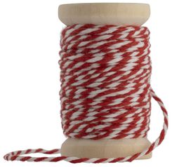 ficelle en coton 15m rouge/blanc - 25300528 - HEMA