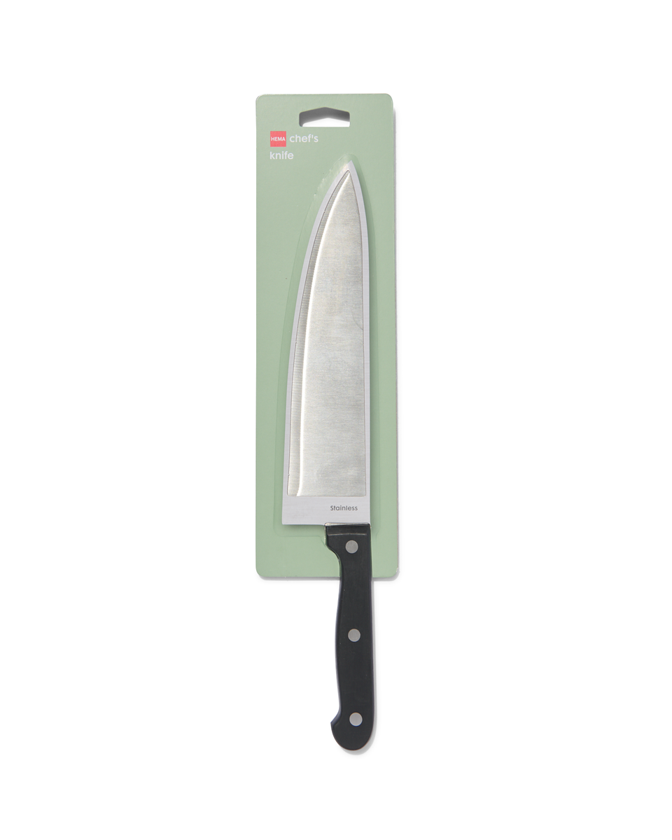 couteau du chef inox - 80880024 - HEMA