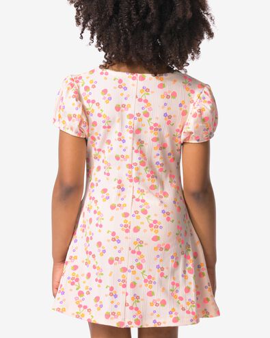 robe enfant trap&egrave;ze c&ocirc;tel&eacute;e &agrave; fraises &eacute;cru &eacute;cru - 30823003ECRU - HEMA
