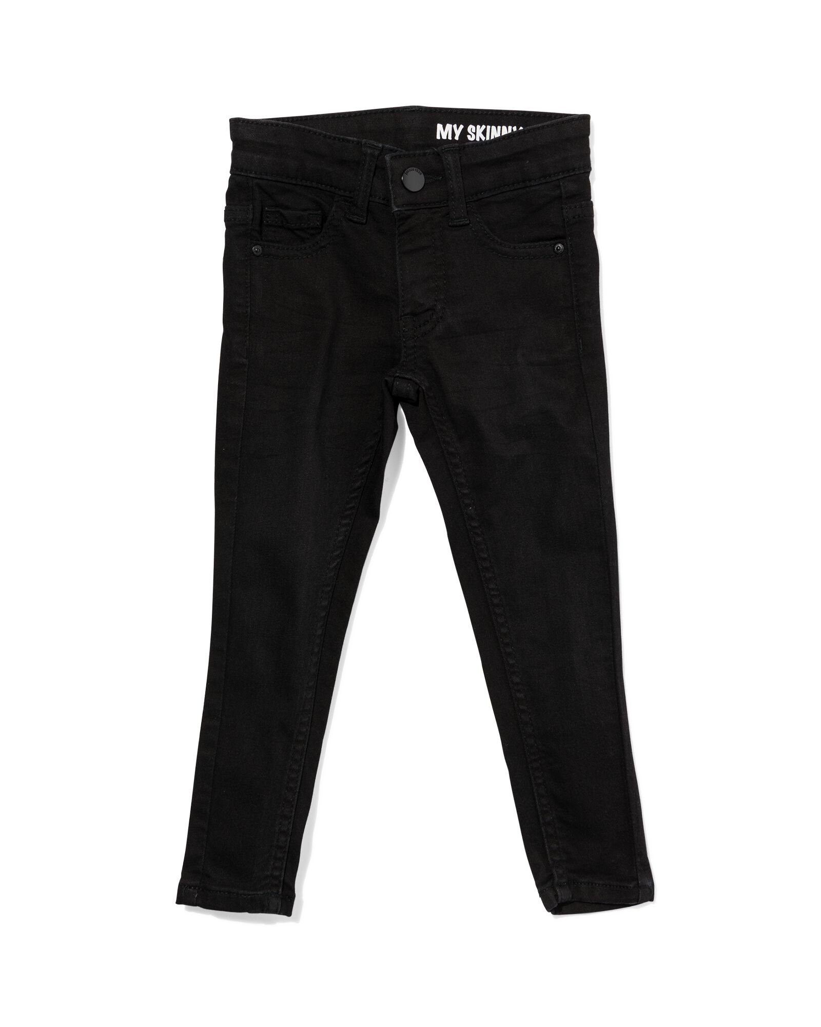 kinder jeans skinny fit zwart - 1000028235 - HEMA