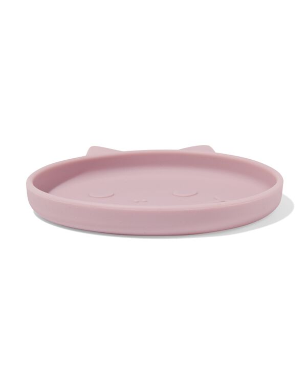 assiette enfant ⌀16cm silicone monstre rose - 80650219 - HEMA