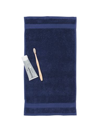 petite serviette 33x50 qualit&eacute; &eacute;paisse bleu nuit bleu nuit petite serviette - 5250389 - HEMA