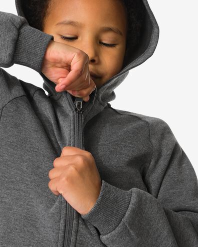 kindervest grijsmelange grijsmelange - 30712503GREYMELANGE - HEMA