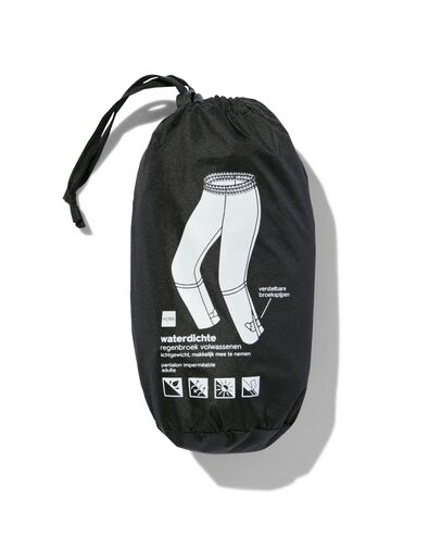 pantalon de pluie l&eacute;ger pour adulte  noir noir - 34440010BLACK - HEMA