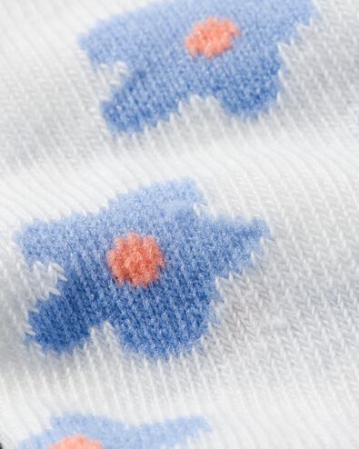 Kindersöckchen Blumen – 5 Paar weiß weiß - 4370460WHITE - HEMA