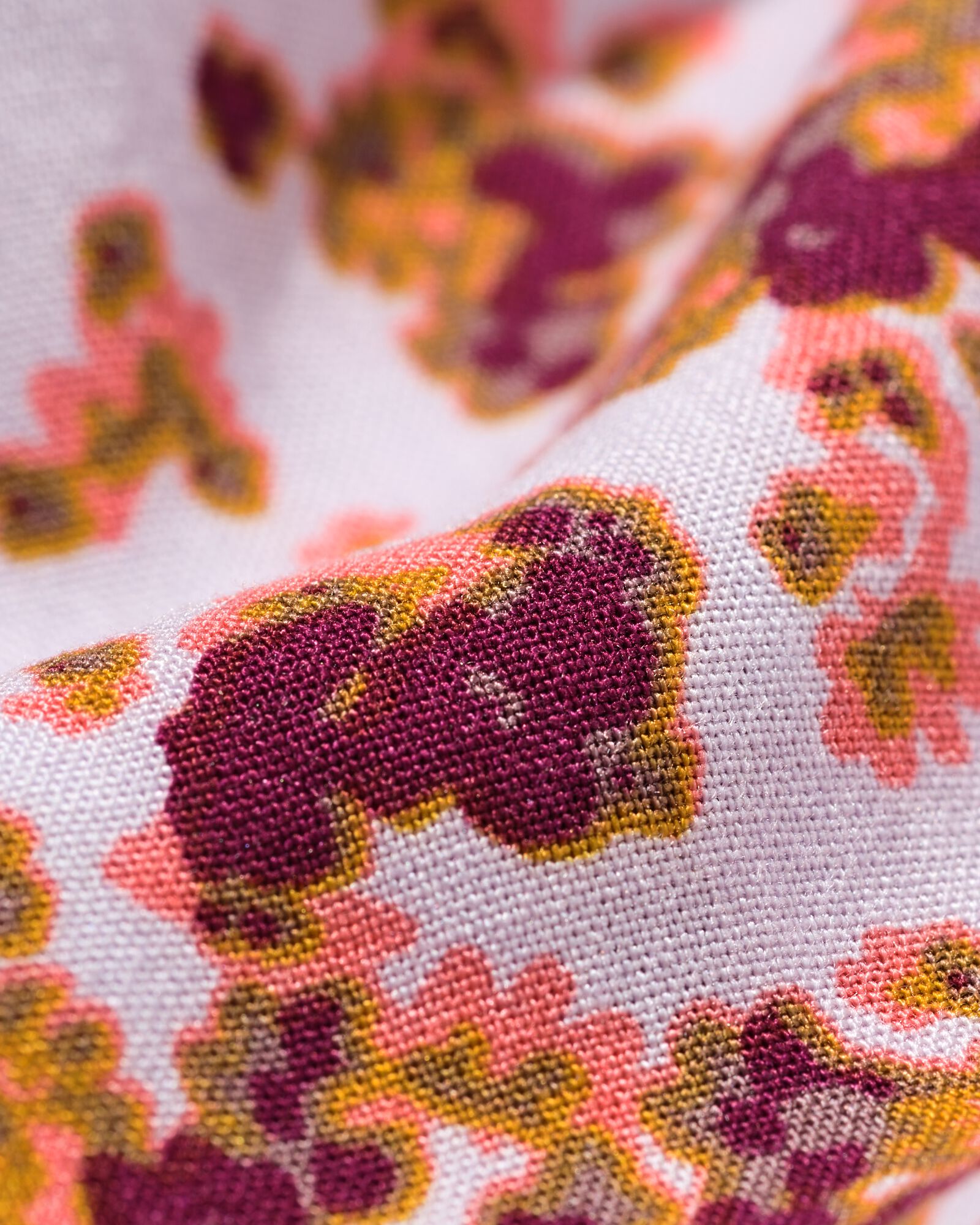 damesblouse Bobbie bloemen lila lila - 36207640LILAC - HEMA