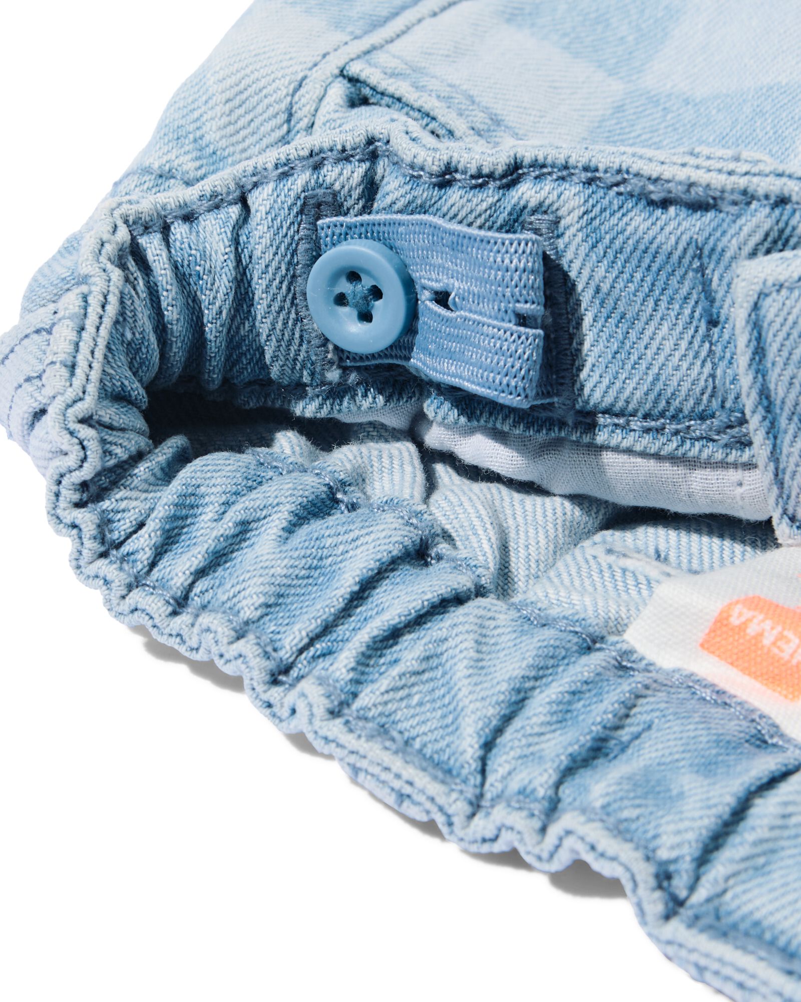 babybroek blokken comfy fit denim - 33188670DENIM - HEMA