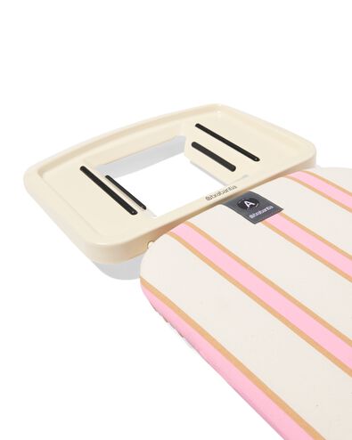 Brabantia strijkplank A 110x30cm  voor strijkijzer strepen roze - 20500171 - HEMA